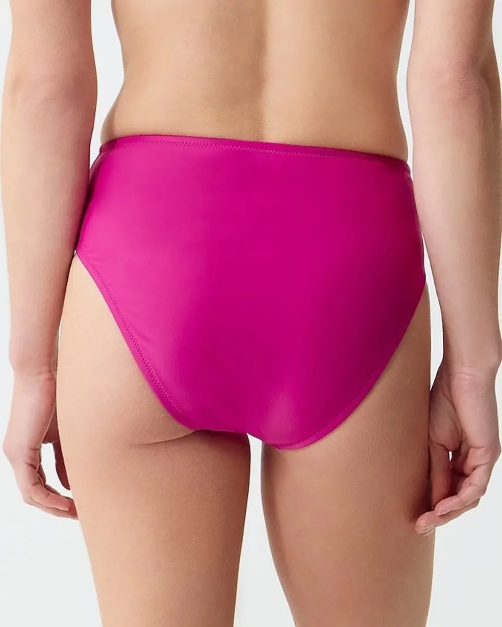 J. Crew Magenta High Waisted Hallie Bikini Bottom - 3X - NWT - BM642